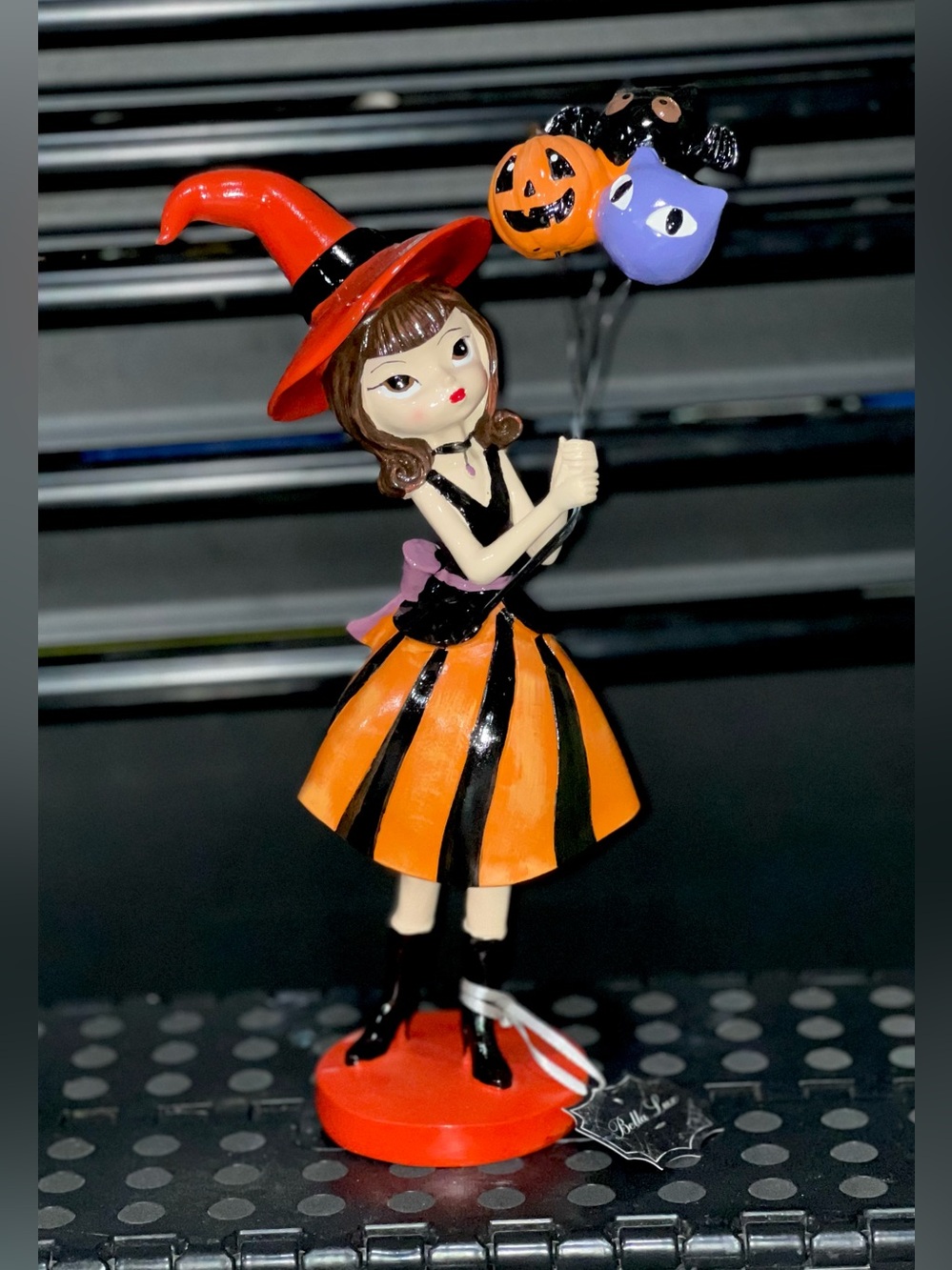 Bella Lux Witch holding Balloons NWT